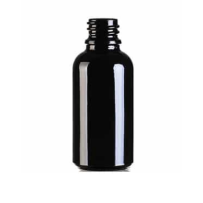 Glass Bottle 10ml PP18 Black - Pack of 12 pieces